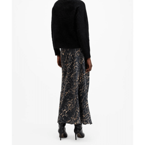 AllSaints Bryony Leopard Print Skirt